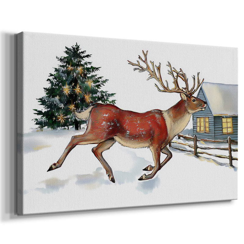 Christmas Holiday Art III - Toile tendue avec châssis - XCVI, H 18 po x l 27 po