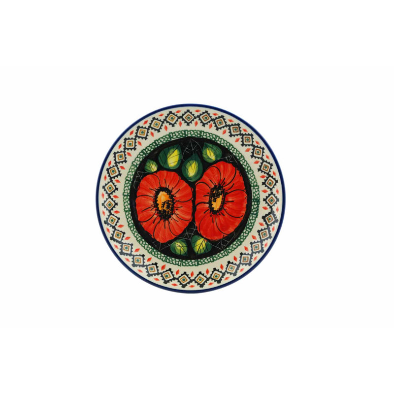 Polish Pottery 8" Appetizer Plate