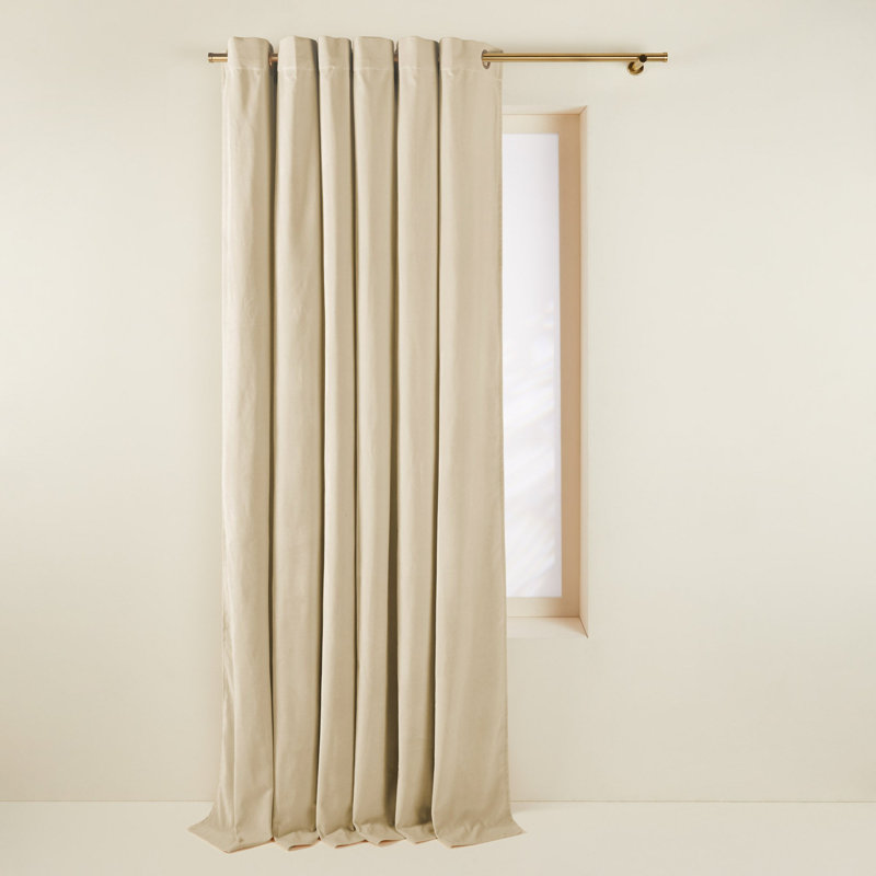 Dario Eyelet Room Darkening Curtain, 137 x 280cm, White