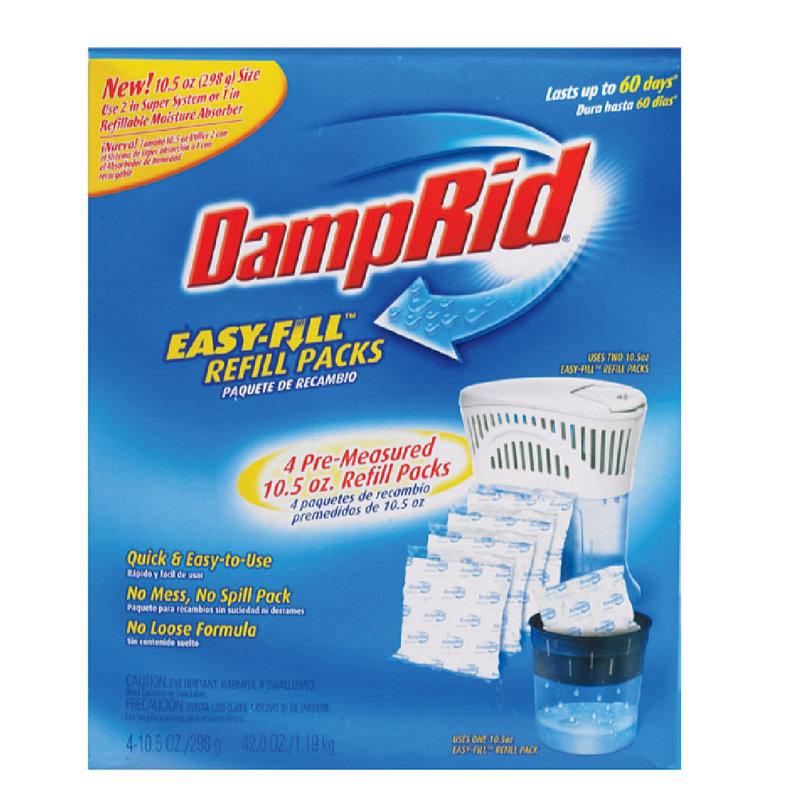 DampRid 0 Pints Moisture Absorber Dehumidifier for Rooms up to 0 Cubic Feet
