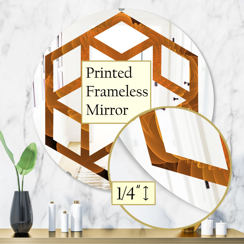 Miroir mural sans cadre, 31,5 po x 31,5 po