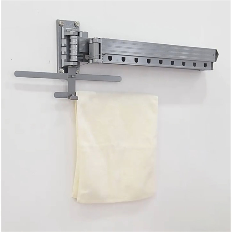 Portant à vêtements compact rétractable Aerowing, Brun