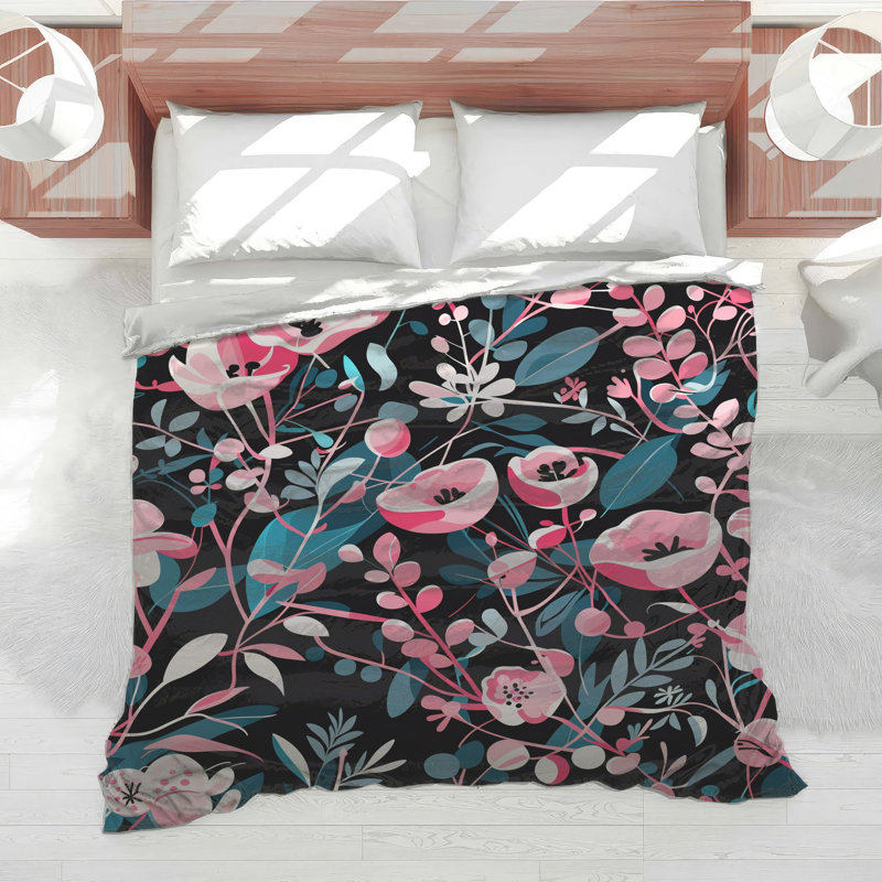Édredon à motif floral Boho Boho, Grand lit