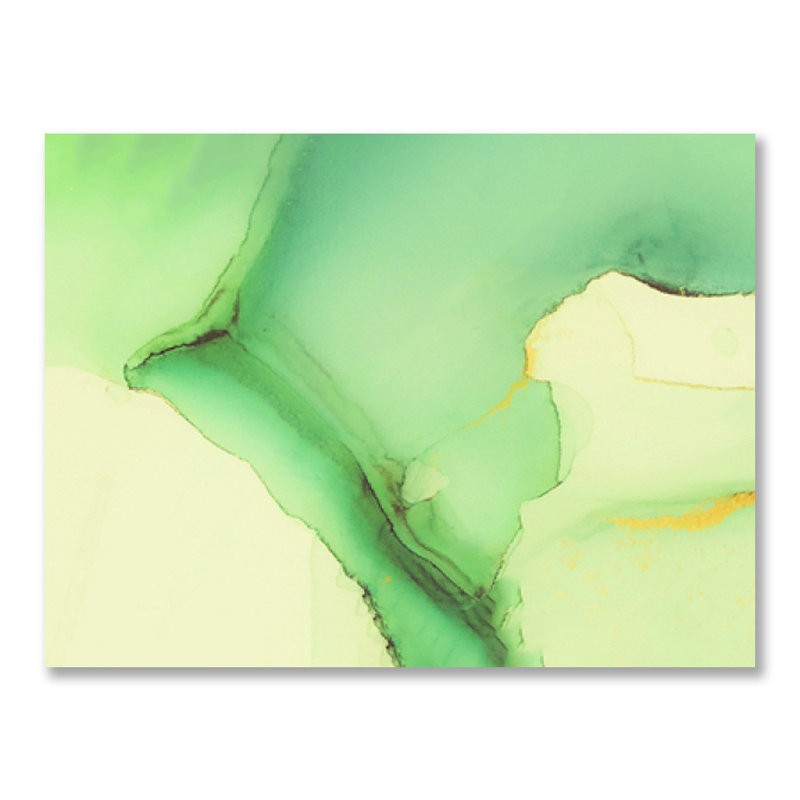 Mousse émeraude - impression sans cadre, Plastique / acrylique, H 16 po x l 20 po