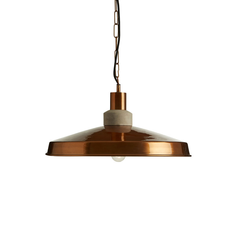 Barbara 1 - Light Copper Dome Pendant