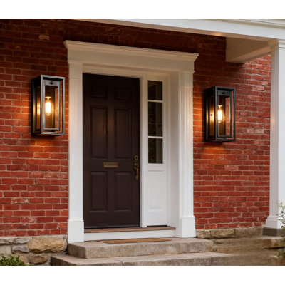 Motion Sensor Outdoor Wall Lights 2 Pack, Dusk To Dawn Security Lights With 3 Modes, Waterproof Anti-Rust Exterior Lighting For Porch, Garage, Front Door