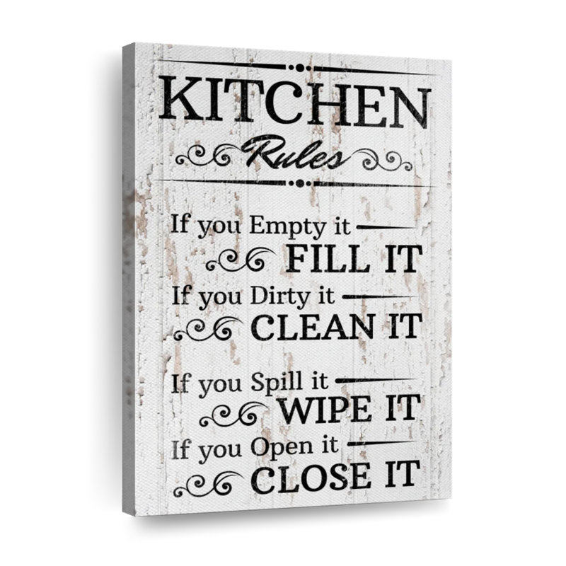 " Clean Kitchen Sign " by HomeyNotes Studio, 30" H x 20" W x 1.25" D