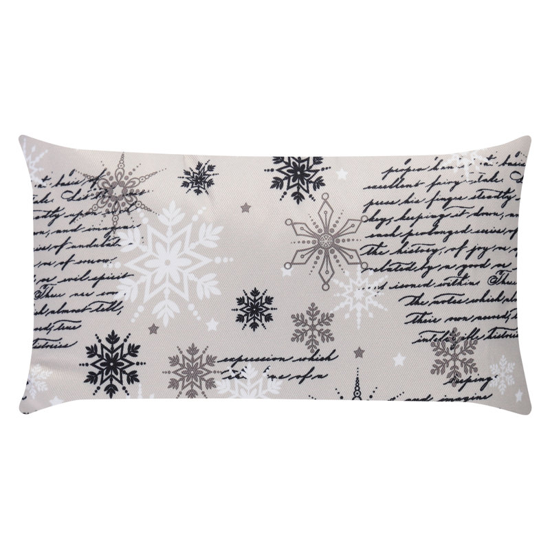 Housse de coussin lombaire S&G Winter Expressions, Noir