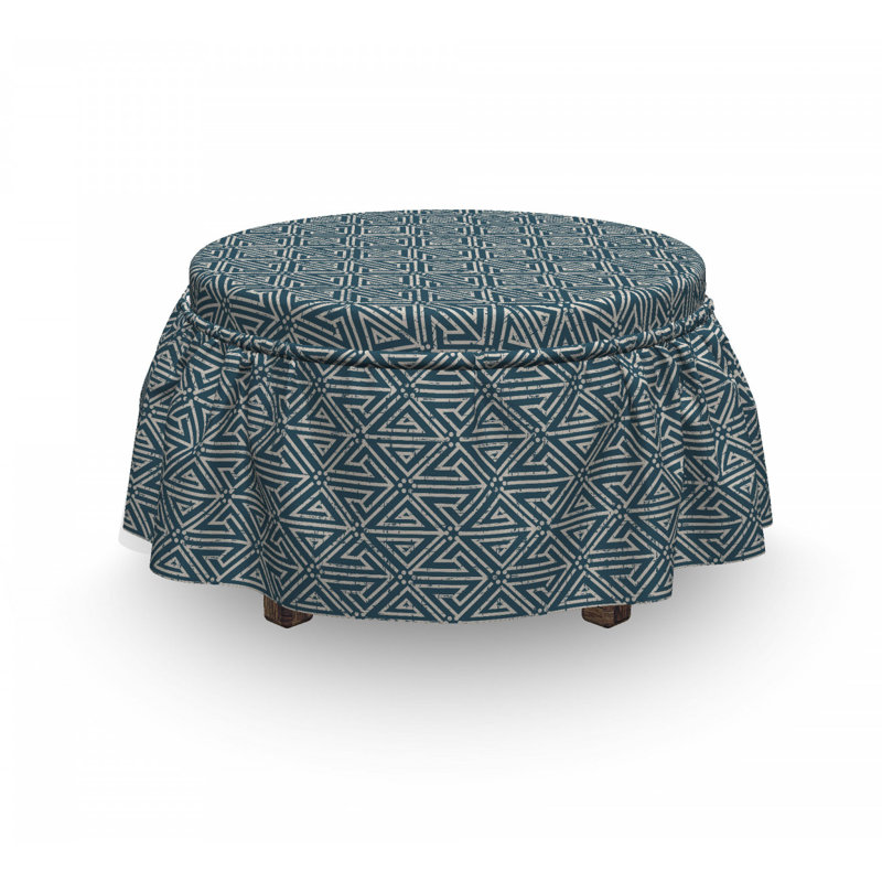 Housse pour repose-pieds arrow motifs avec lignes