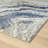 Marble Abstract Blue/Gold Area Rug-812993222