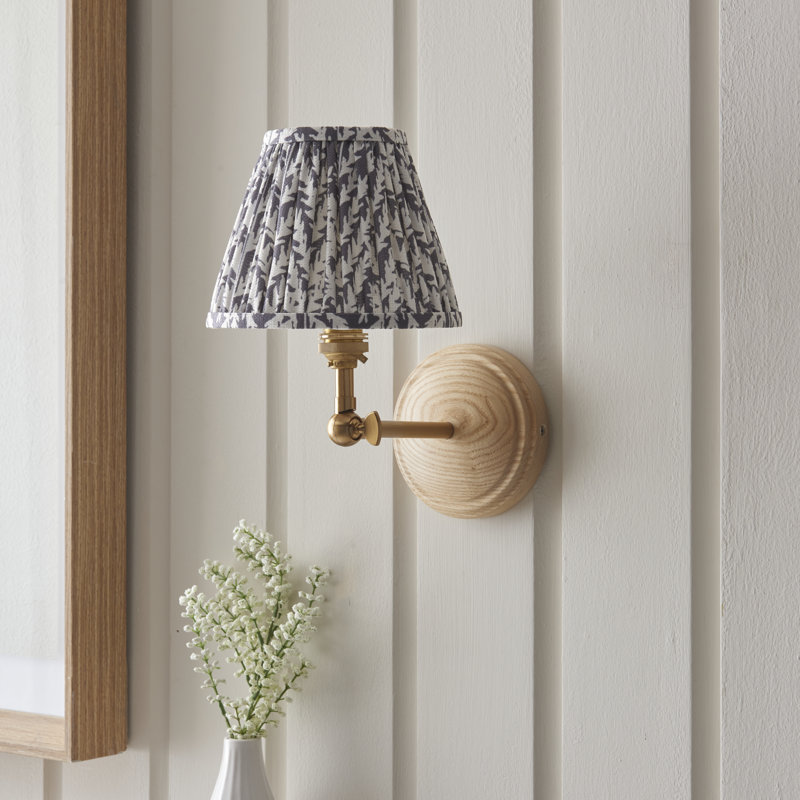 Wood Wing Armed Sconce