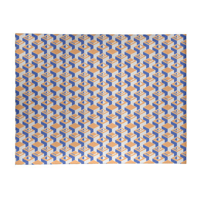 Chenille Geometric Indoor Rug