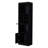 Black Wine Cabinet With Extra Storage - Engineered Wood, 20X13.3X71.1 Inches, 2 Doors Bar Functional Shelving 71.1X20x13.3 15 Shelves-1480523705