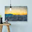 Sunset over Malaga in Spain - Wrapped Canvas-56641626