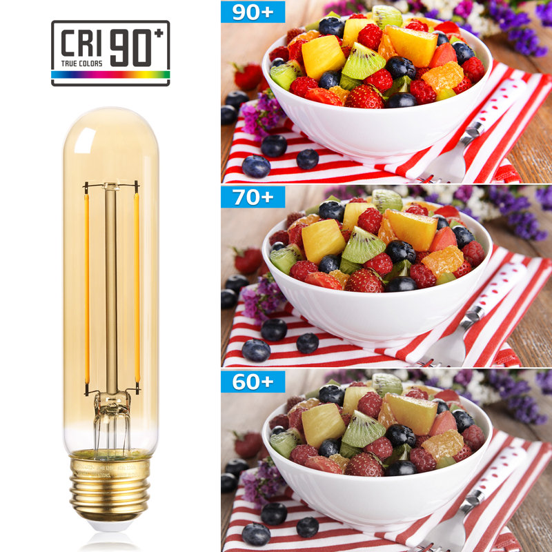4.5 Watt (25 Watt Equivalent), T10 LED, Dimmable Light Bulb, (2200K) E26/Medium (Standard) Base