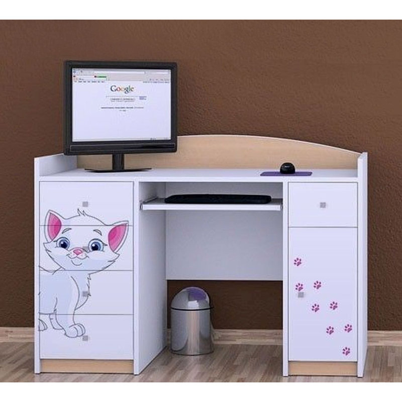 Bronwen 125cm Computer Desk, Beige