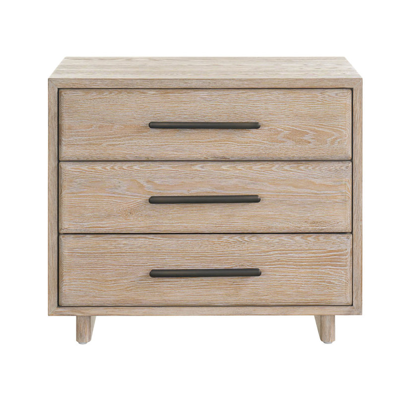 Table de chevet moderne l 34 po, Gris