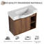 Meuble-lavabo simple 28 po avec comptoir en céramique