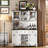 68" Kitchen Pantry With Microwave Shelf
