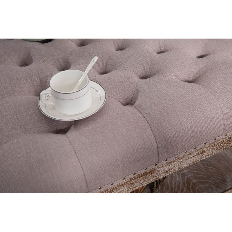 Hammonton Upholstered Ottoman, Gray