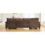 Canapé modulaire en chenille de 103,5 po en forme de U avec méridiennes doubles, poches de rangement et coussins moelleux pour accoudoirs, convenant à un stress - Home Brown Couch-1871395633-1871395628