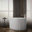 Sunstruck® 65.5" x 35.5" Freestanding Soaking Acrylic Bathtub with Heater-1338652940