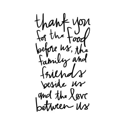 " Thank You Food Handwritten "