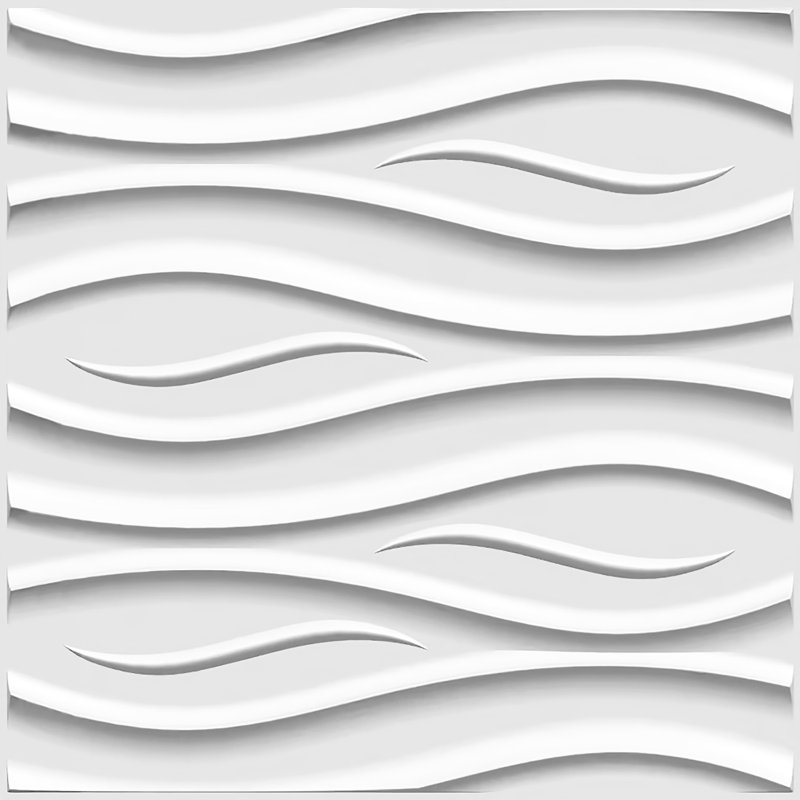 Panneau mural 3D blanc 19,7 po x 19,7 po Falkirk Ross (paquet de 10)