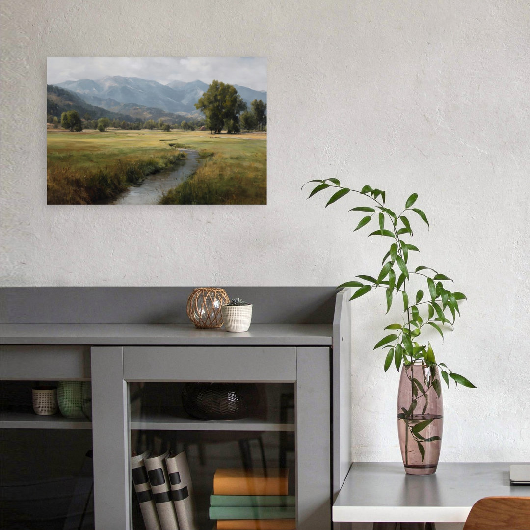 Quiet Little Creek Abstract Contemporary Wall Art Print