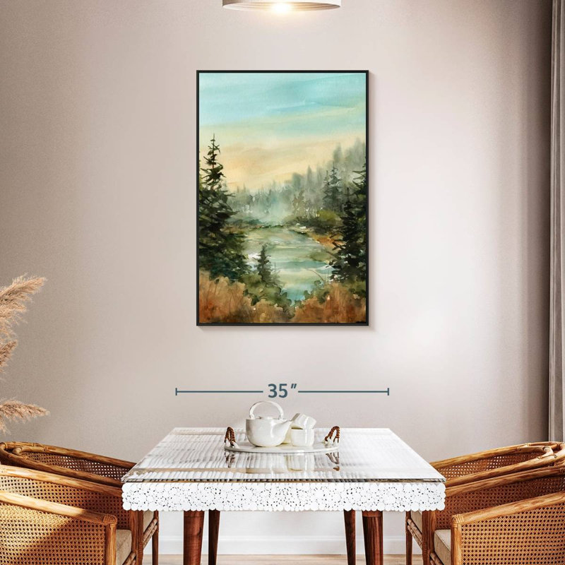 Forest Favorite Spot, Cadre flottant noir, 29 po x 43 po