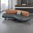 Business-style orange-gray creative reception sofa