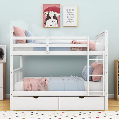 Doireann Full Over Full 2 Drawer Standard Bunk Bed by Harriet Bee by Harriet Bee