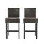 Ensemble de 2 tabourets de bar à hauteur de comptoir en cuir reconstitué 26 "Portman