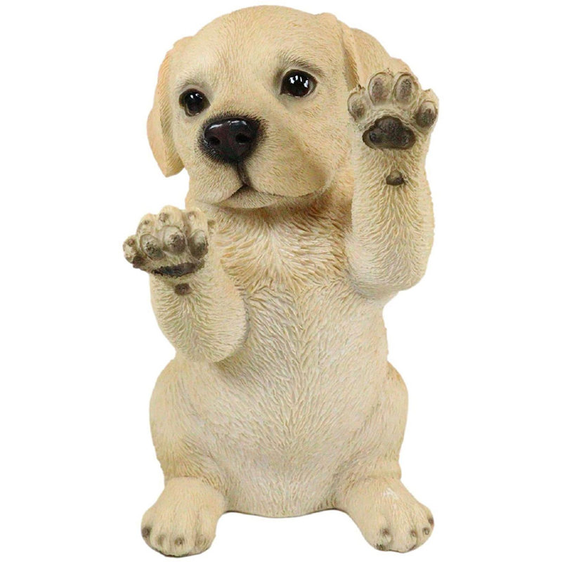 Figurine décorative aux yeux de verre animal