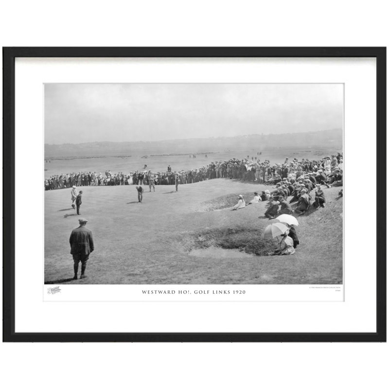 Westward Ho!, Golf Links 1920 by Francis Frith - Single Picture Frame Print, 45cm H x 60cm W x 2.3cm D