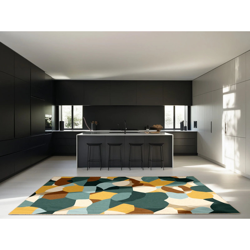 Pixel Layered Lands Rug, Rectangle 4' x 6'