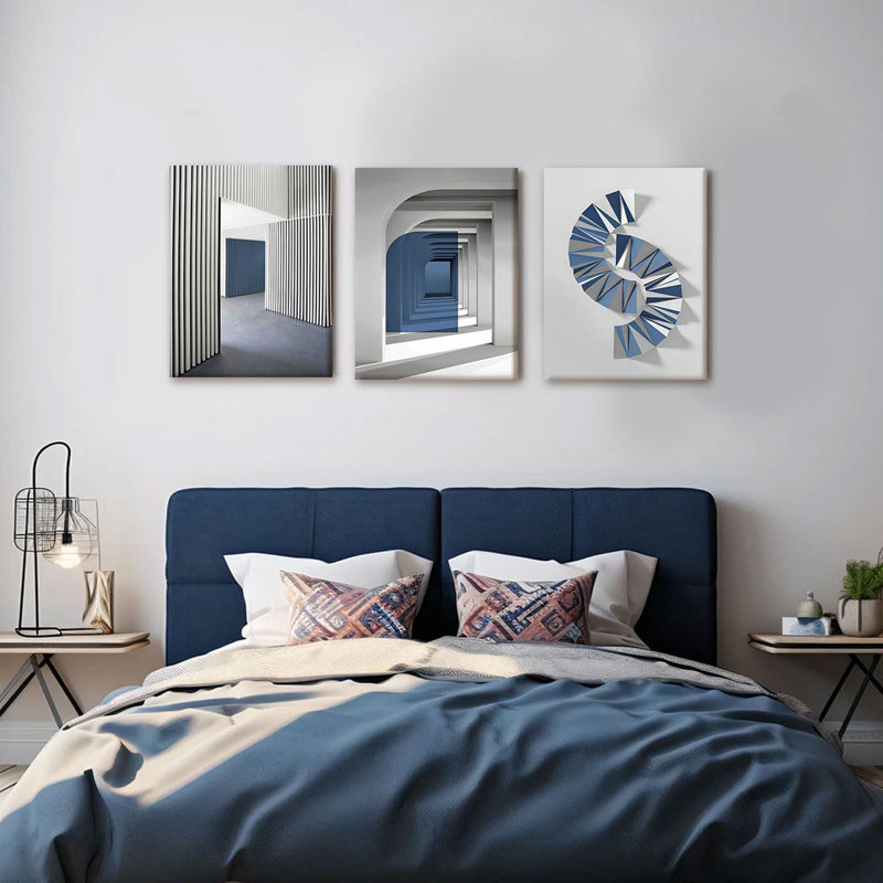 3 Piece Wrapped Canvas Print, 60 cm H x 40 cm W