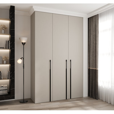 3 Door Manufactured Wood Wardrobe