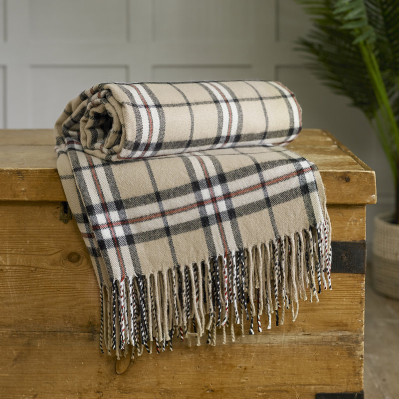 Plain Weave / Muslin Throw Blanket, Brown