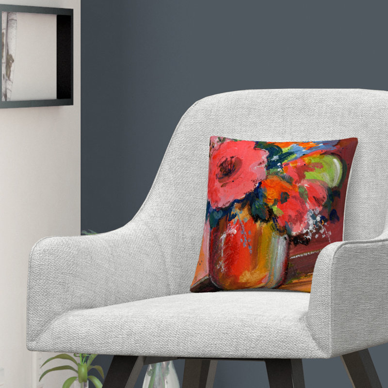 Coussin décoratif floral