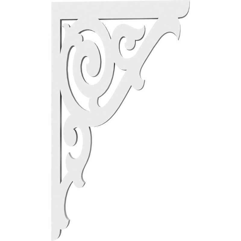Support de qualité architecturale Hurley, L 5/8 po x P 7 1/2 po x H 13 po, Athènes, PVC