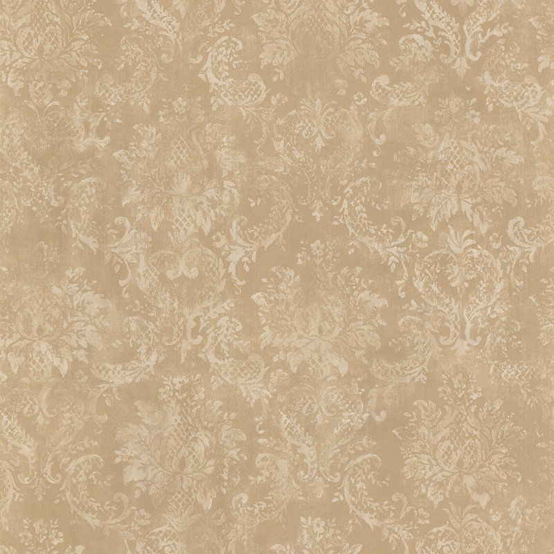 Positano 10m x 52.8cm Matte Wallpaper Roll, Dark Beige/Cream