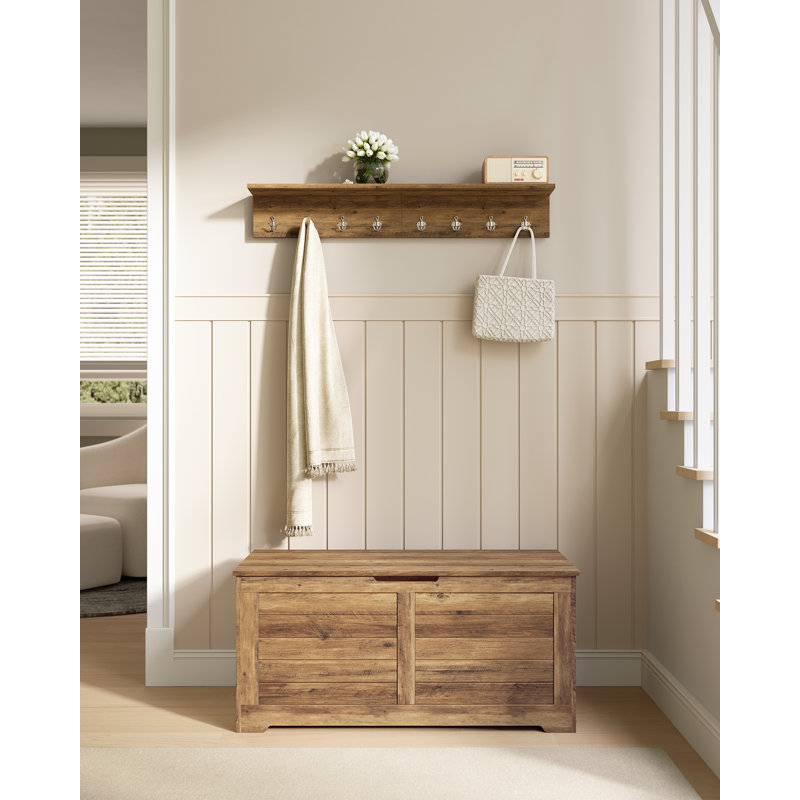 Crate, 46" H x 100" W x 40" D, Honey Brown