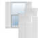 Exterior True Fit PVC Two Board Joined Board-N-Batten Shutters Pair