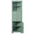 Green Triangle Tall Cabinet With 3 Drawers And Adjustable Shelves For Bathroom, Kitchen Or Living Room, MDF Board With Painted Finish-397891202