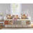 Beige/Red Cotton Reversible Quilt Set-883195174