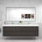 84'' Double Bathroom Vanity with Acrylic Top-1323390677