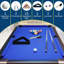 Table de billard pliable et portable avec boules, 2 queues de billard, craie et brosse, idéale pour la maison et la salle de jeux.-134701955-134701958