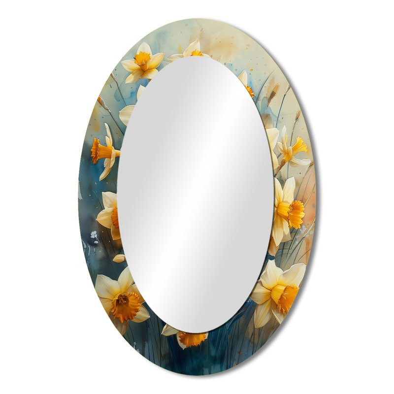 Bouquet de jonquilles - jaune et gris, 36 po x 24 po