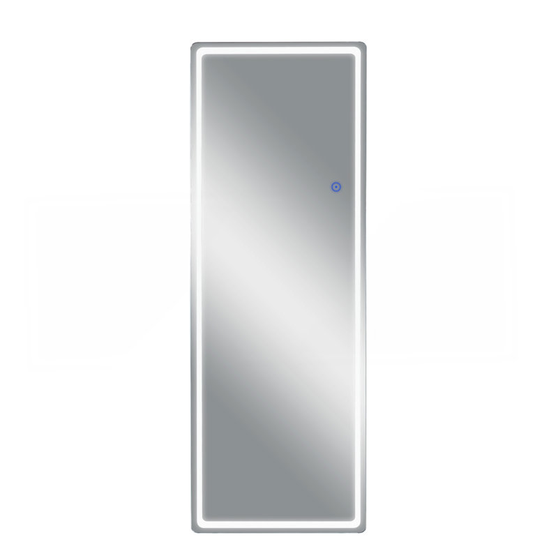 Miroir sur pied élégant avec reflet du corps entier et design élégant